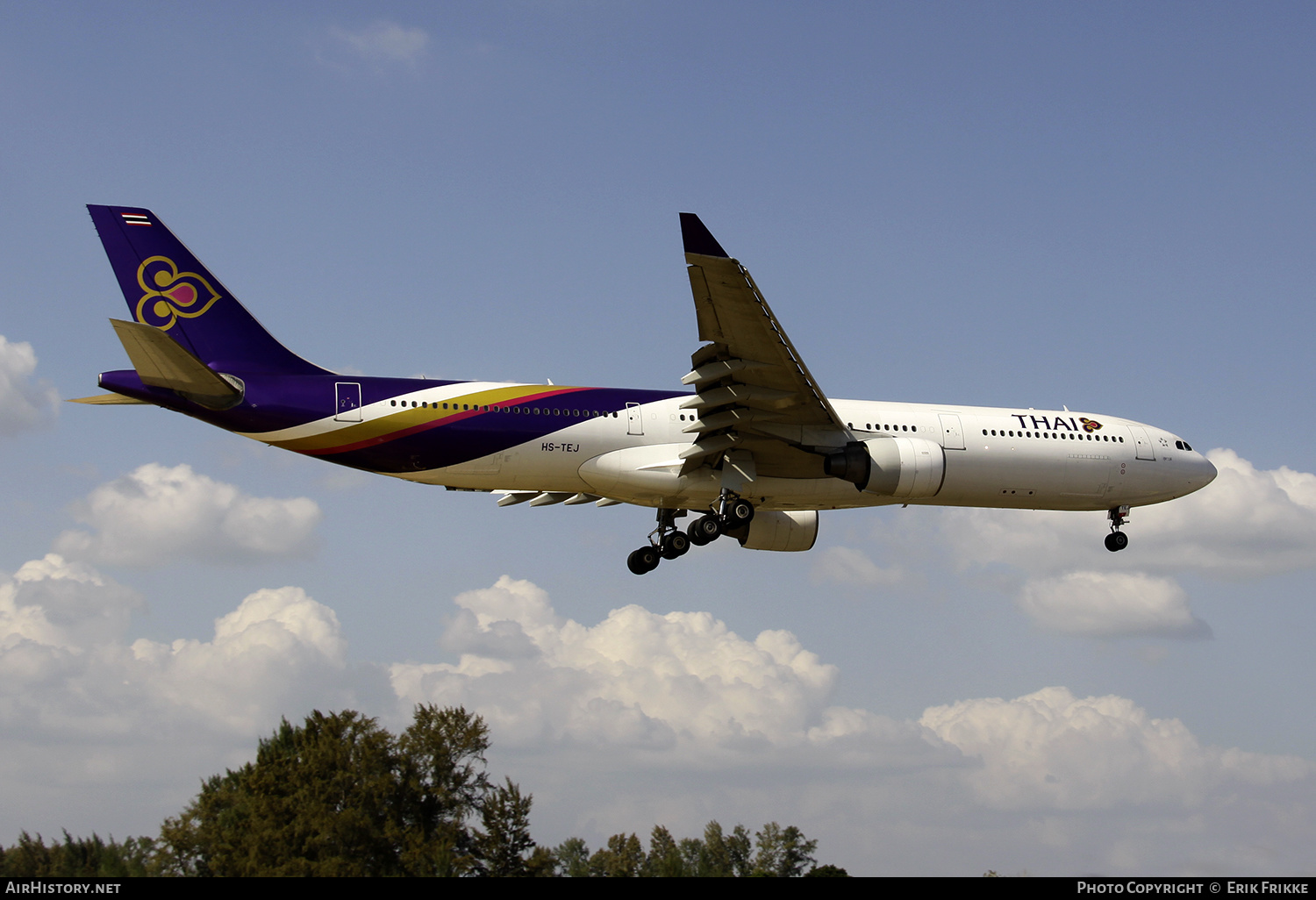 Aircraft Photo of HS-TEJ | Airbus A330-322 | Thai Airways International | AirHistory.net #352223