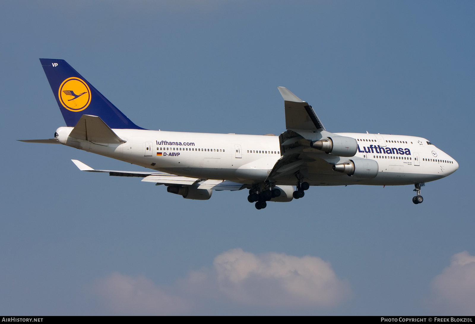 Aircraft Photo of D-ABVP | Boeing 747-430 | Lufthansa | AirHistory.net #352233