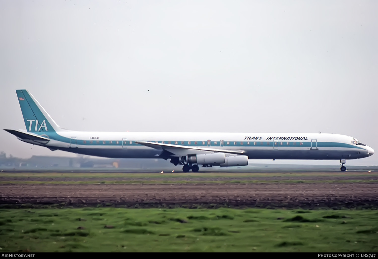 Aircraft Photo of N4864T | McDonnell Douglas DC-8-63CF | Trans International Airlines - TIA | AirHistory.net #352354