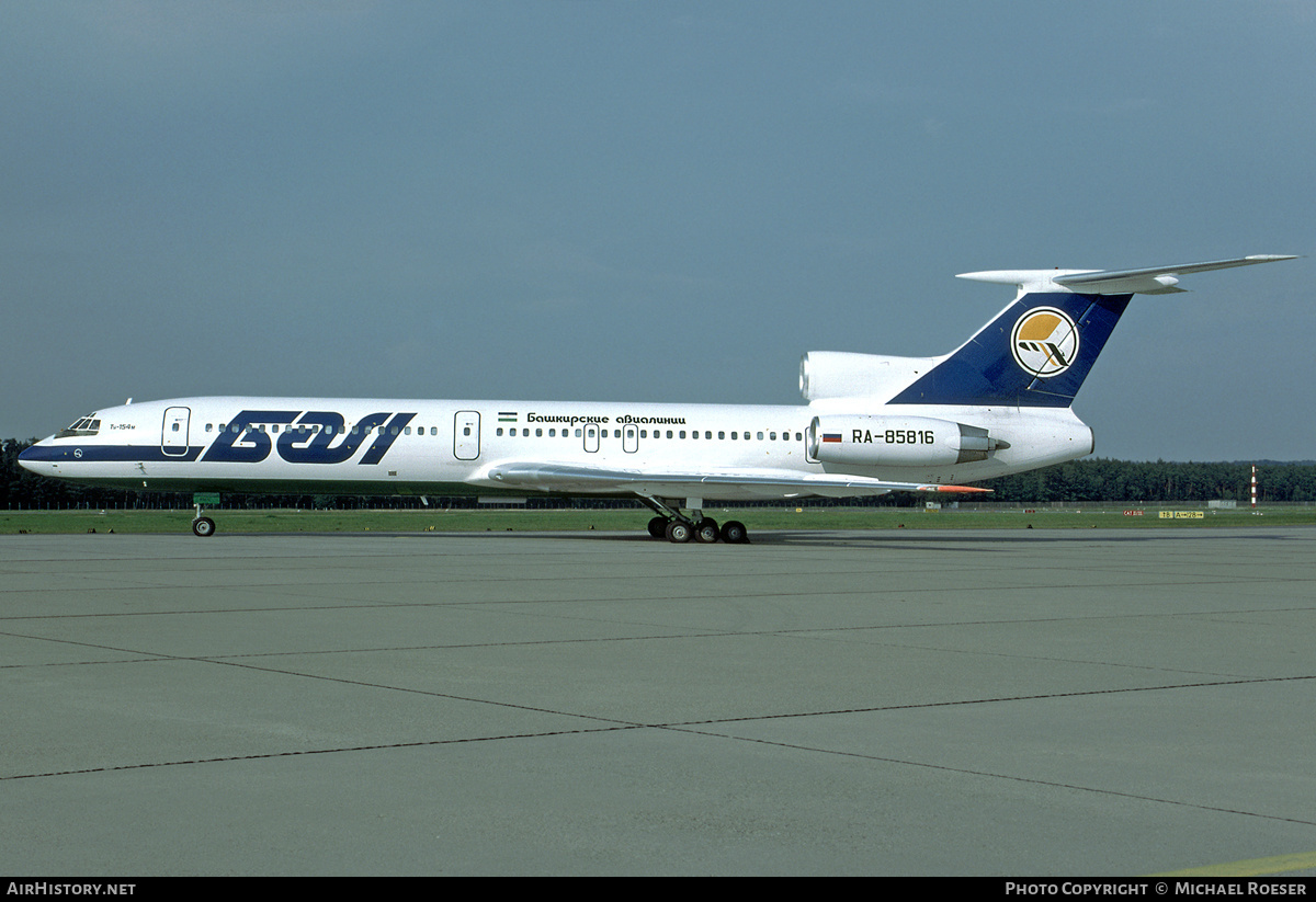 Aircraft Photo of RA-85816 | Tupolev Tu-154M | BAL Bashkirian Airlines | AirHistory.net #352380