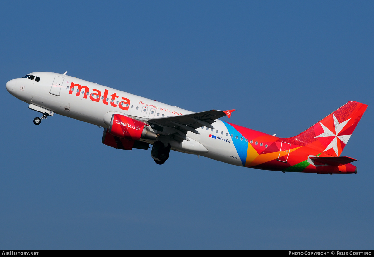Aircraft Photo of 9H-AEK | Airbus A320-211 | Air Malta | AirHistory.net #352381