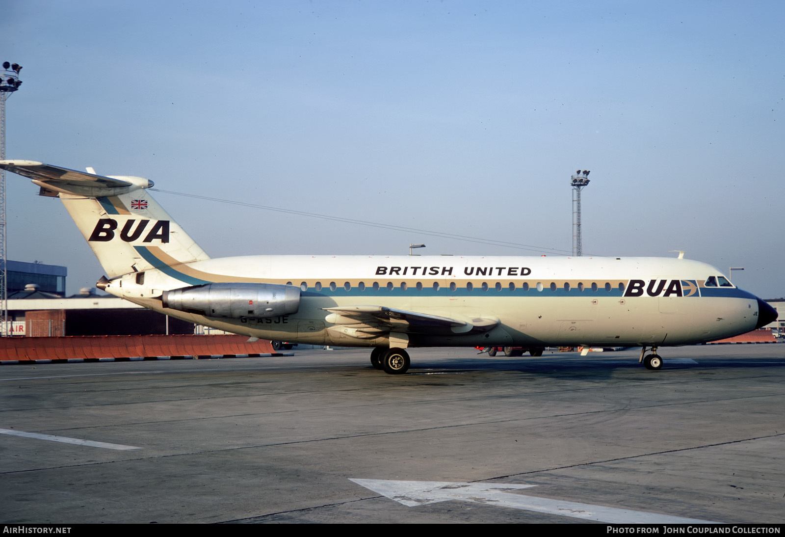 Aircraft Photo of G-ASJE | BAC 111-201AC One-Eleven | British United Airways - BUA | AirHistory.net #352383