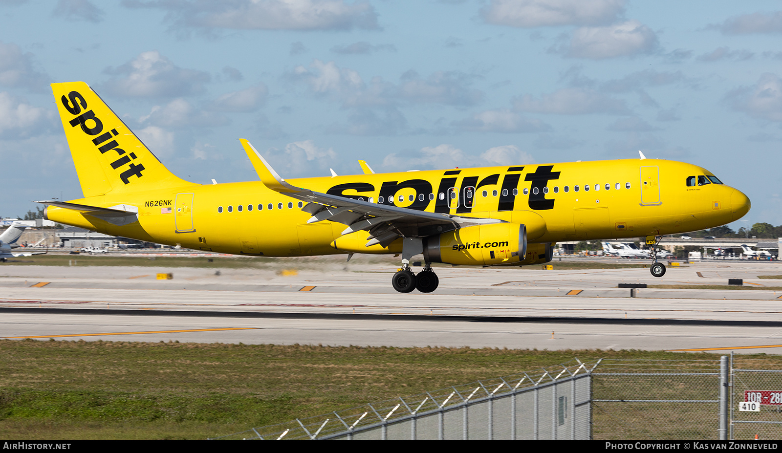 Aircraft Photo of N626NK | Airbus A320-232 | Spirit Airlines | AirHistory.net #352420
