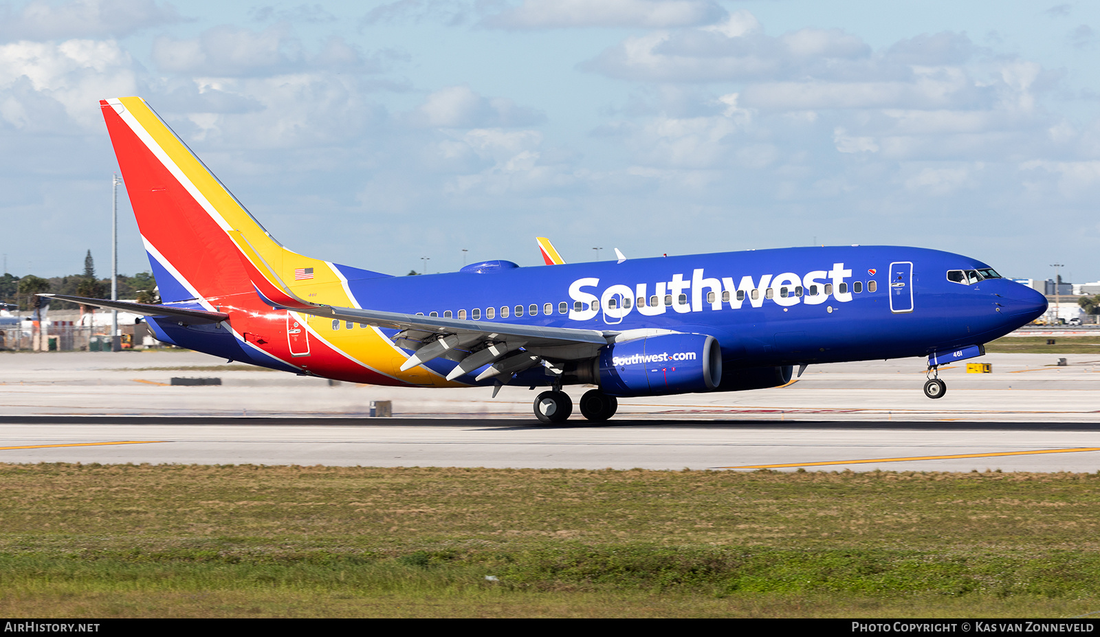 Aircraft Photo of N461WN | Boeing 737-7H4 | Southwest Airlines | AirHistory.net #352426
