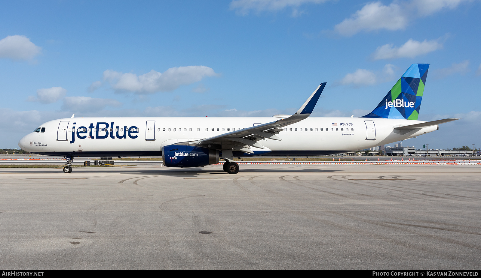 Aircraft Photo of N913JB | Airbus A321-231 | JetBlue Airways | AirHistory.net #352443