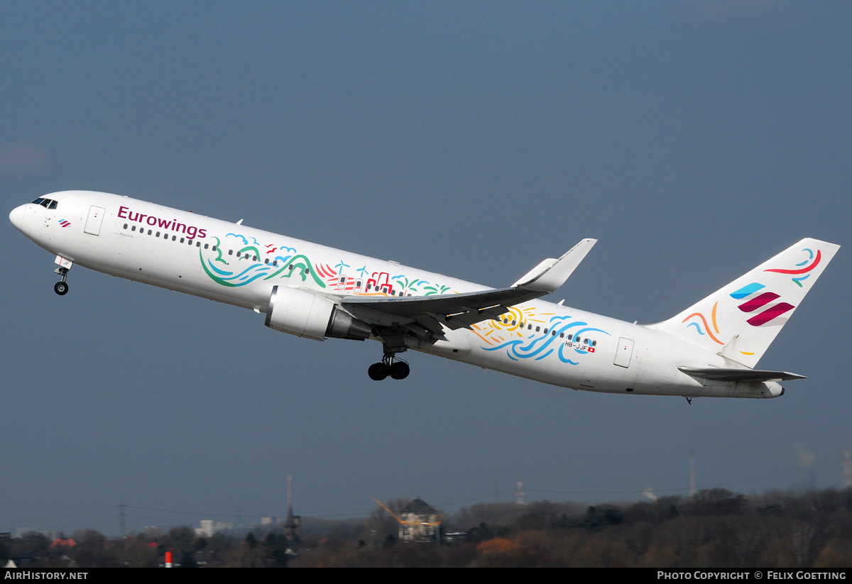 Aircraft Photo of HB-JJF | Boeing 767-316/ER | Eurowings | AirHistory.net #352481