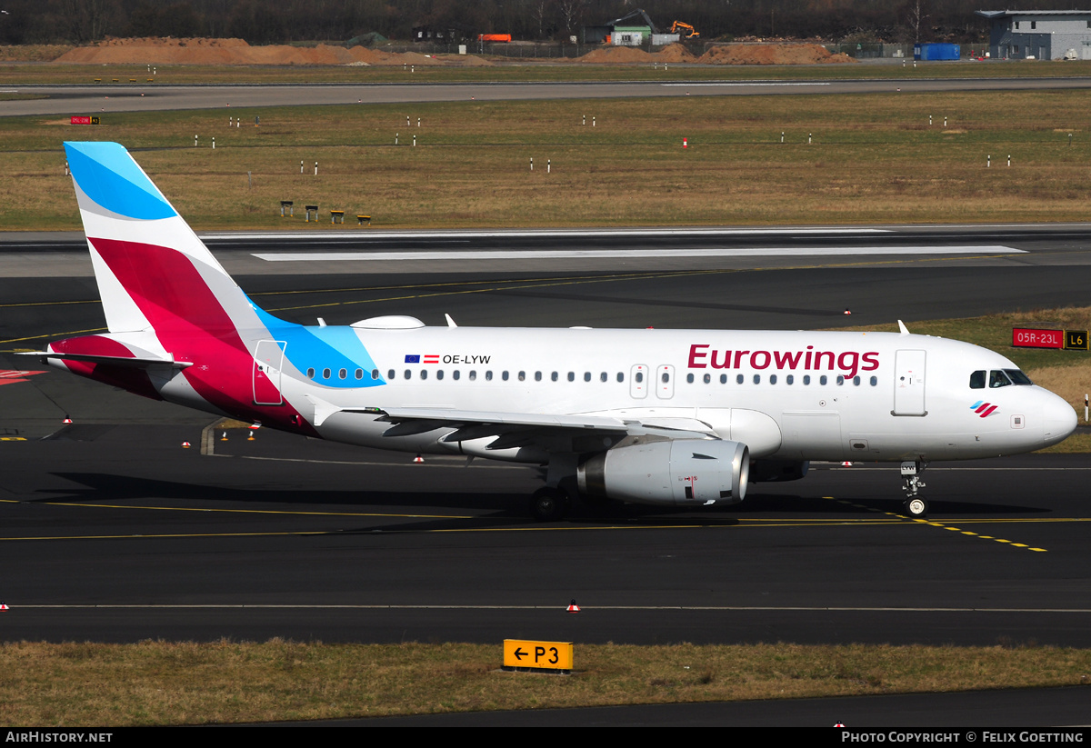 Aircraft Photo of OE-LYW | Airbus A319-132 | Eurowings | AirHistory.net #352486