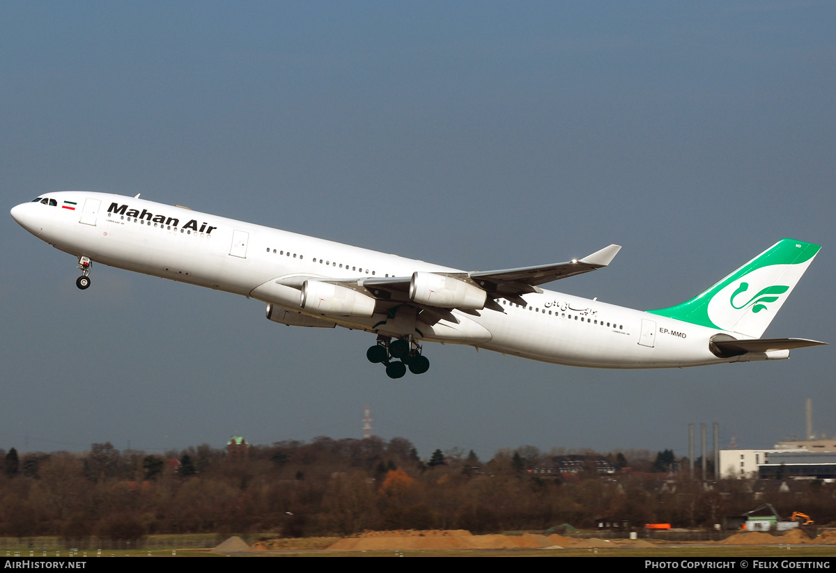 Aircraft Photo of EP-MMD | Airbus A340-313 | Mahan Air | AirHistory.net #352490