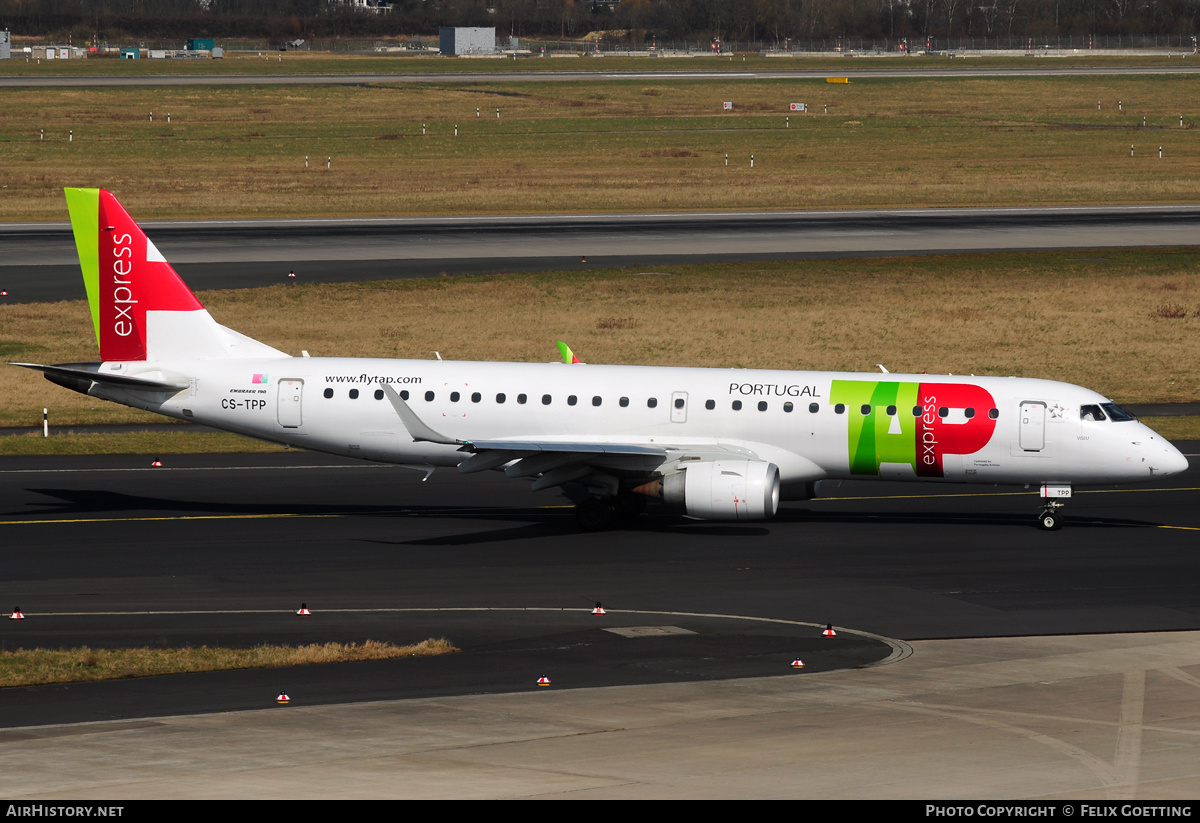 Aircraft Photo of CS-TPP | Embraer 190LR (ERJ-190-100LR) | TAP Portugal Express | AirHistory.net #352492