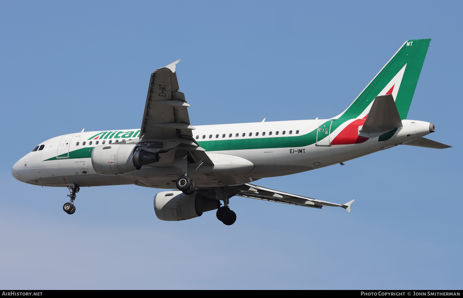 Aircraft Photo of EI-IMT | Airbus A319-111 | Alitalia | AirHistory.net #352523