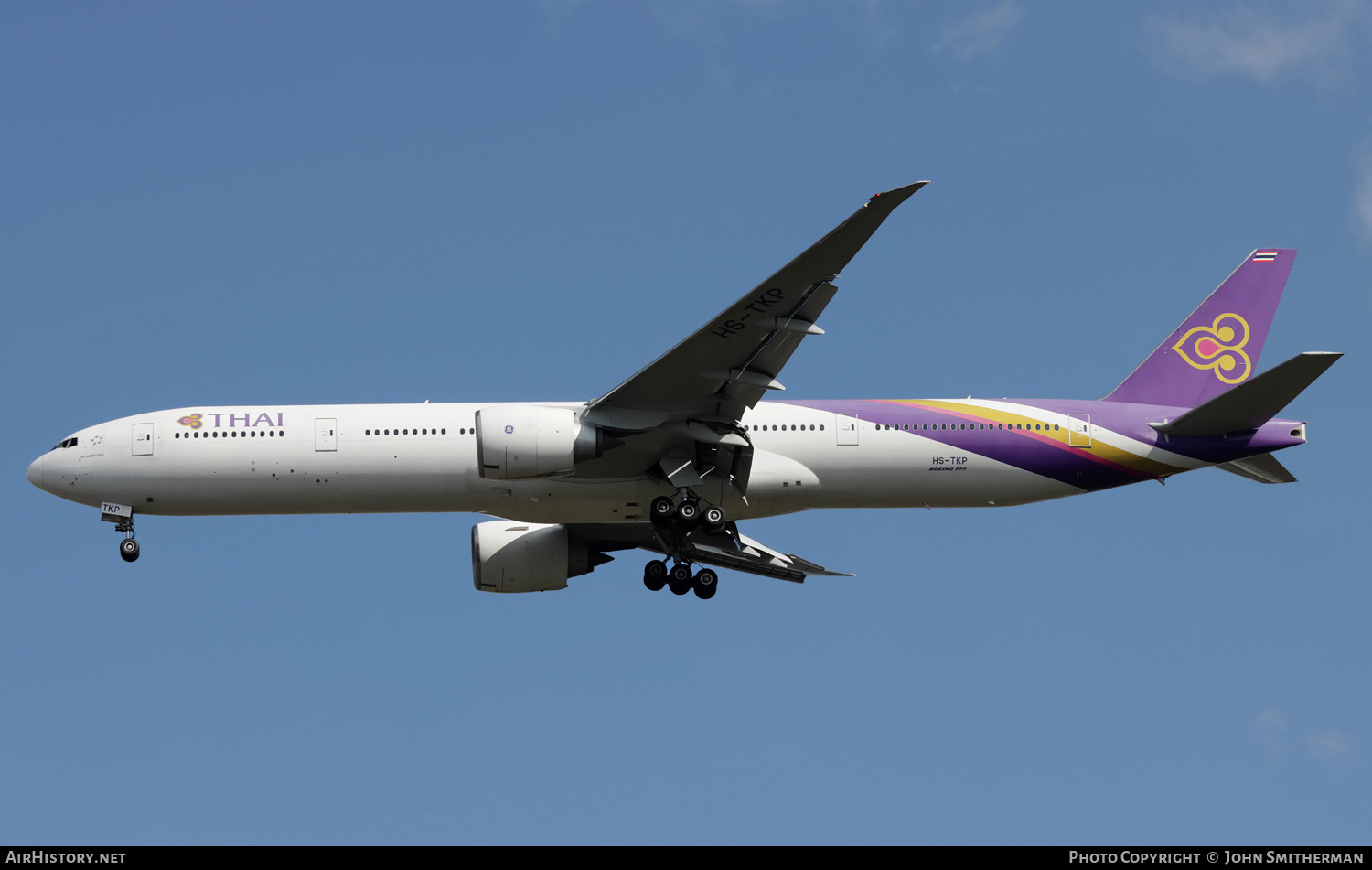 Aircraft Photo of HS-TKP | Boeing 777-3AL/ER | Thai Airways International | AirHistory.net #352568