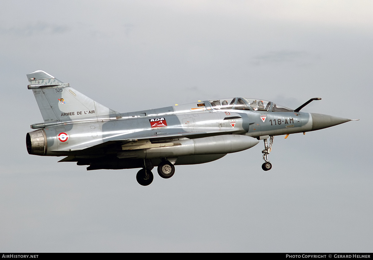 Aircraft Photo of 525 | Dassault Mirage 2000B | France - Air Force | AirHistory.net #352569