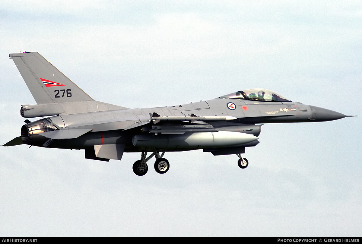 Aircraft Photo of 276 | General Dynamics F-16AM Fighting Falcon | Norway - Air Force | AirHistory.net #352611