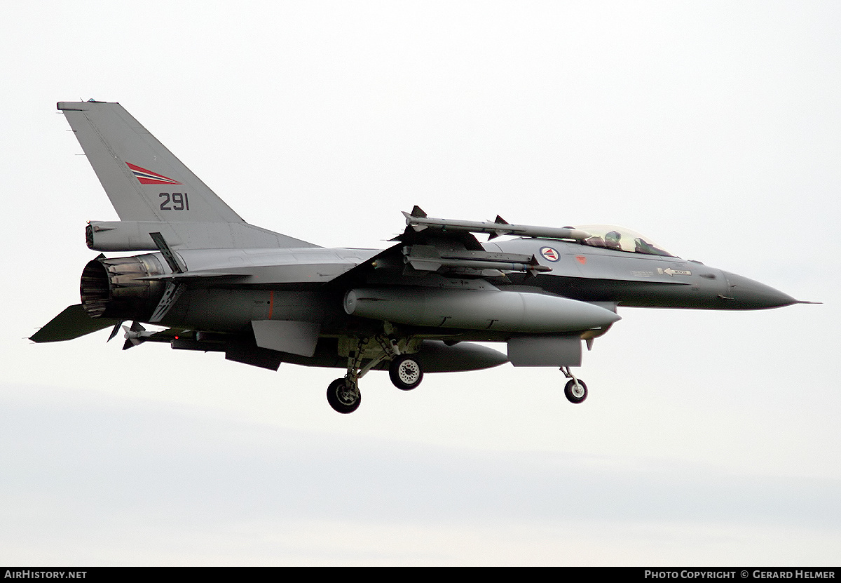 Aircraft Photo of 291 | General Dynamics F-16AM Fighting Falcon | Norway - Air Force | AirHistory.net #352613