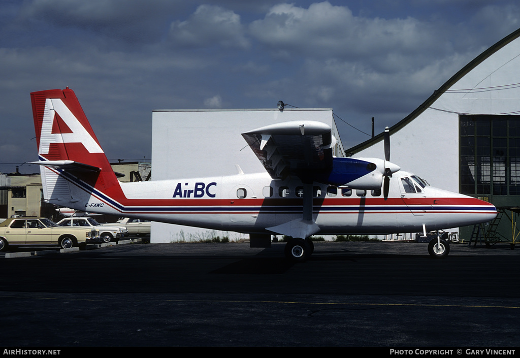 Aircraft Photo of C-FAWC | De Havilland Canada DHC-6-100 Twin Otter | Air BC | AirHistory.net #352636