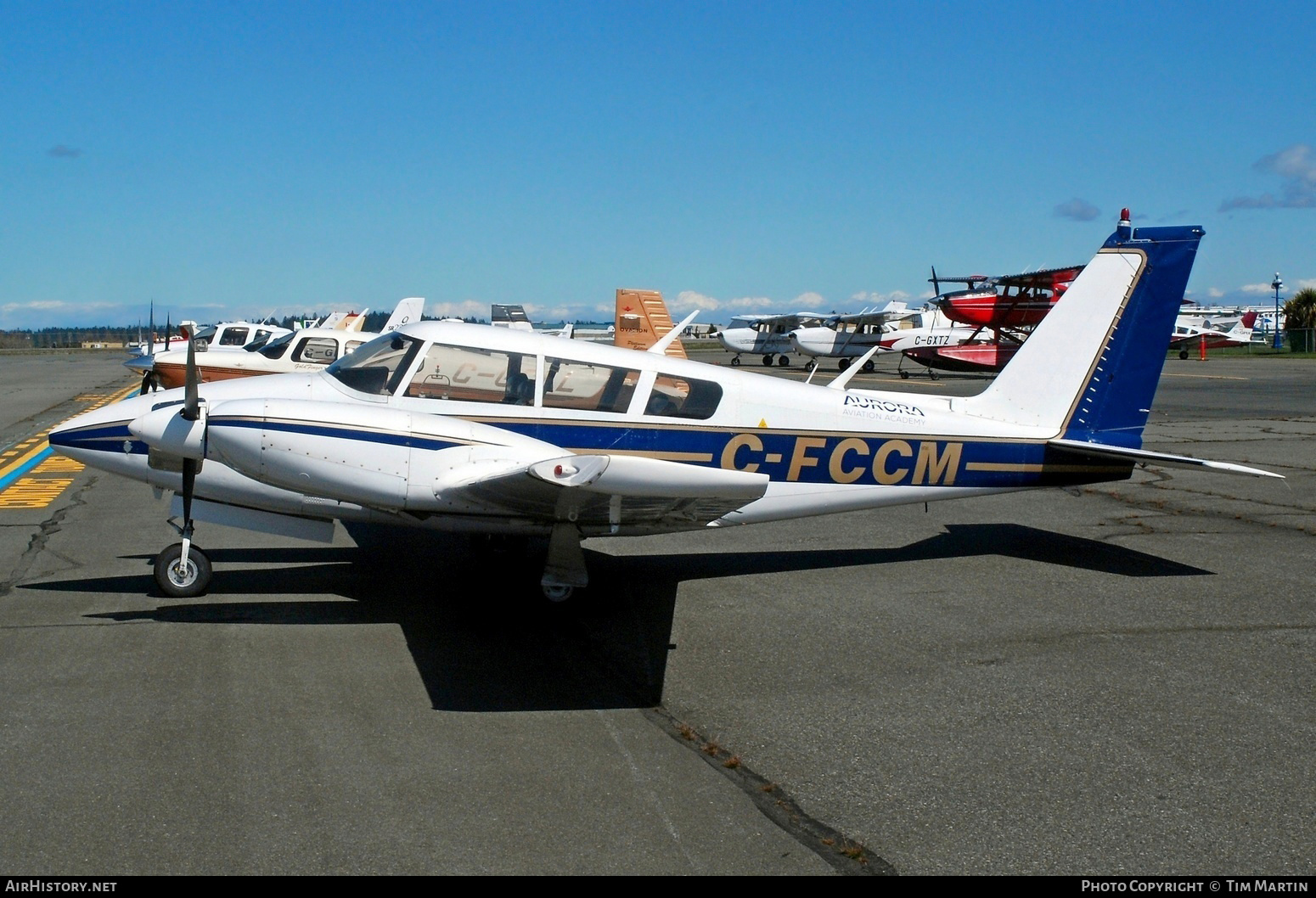 Aircraft Photo of C-FCCM | Piper PA-30-160 Twin Comanche B | Aurora Aviation Academy | AirHistory.net #352696