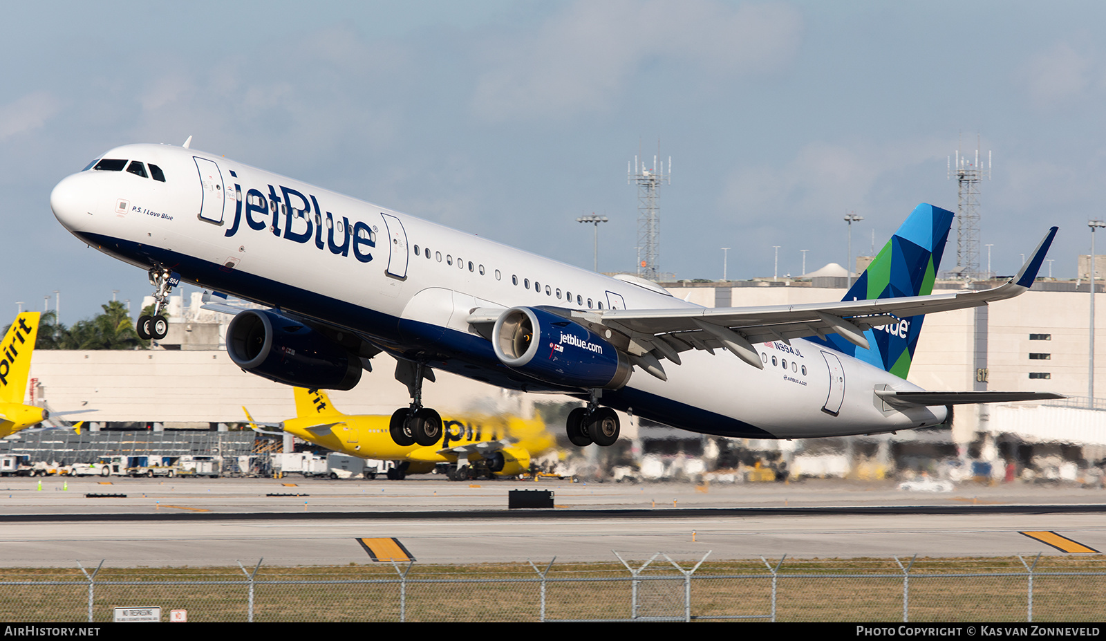 Aircraft Photo of N994JL | Airbus A321-231 | JetBlue Airways | AirHistory.net #352748