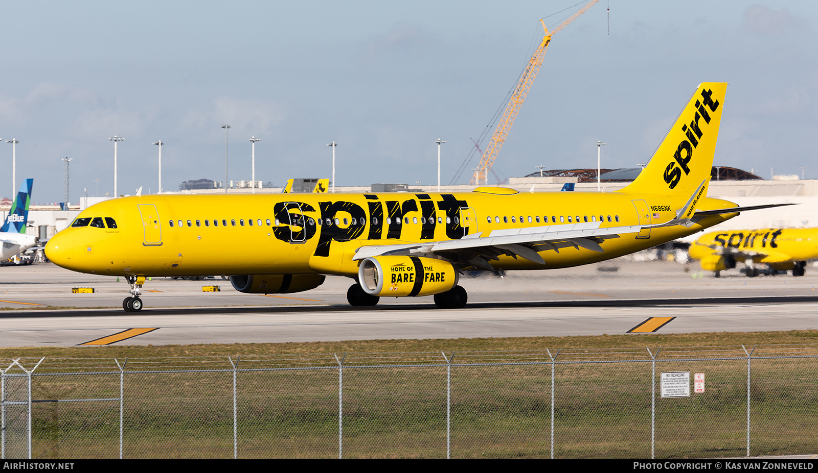 Aircraft Photo of N686NK | Airbus A321-231 | Spirit Airlines | AirHistory.net #352750