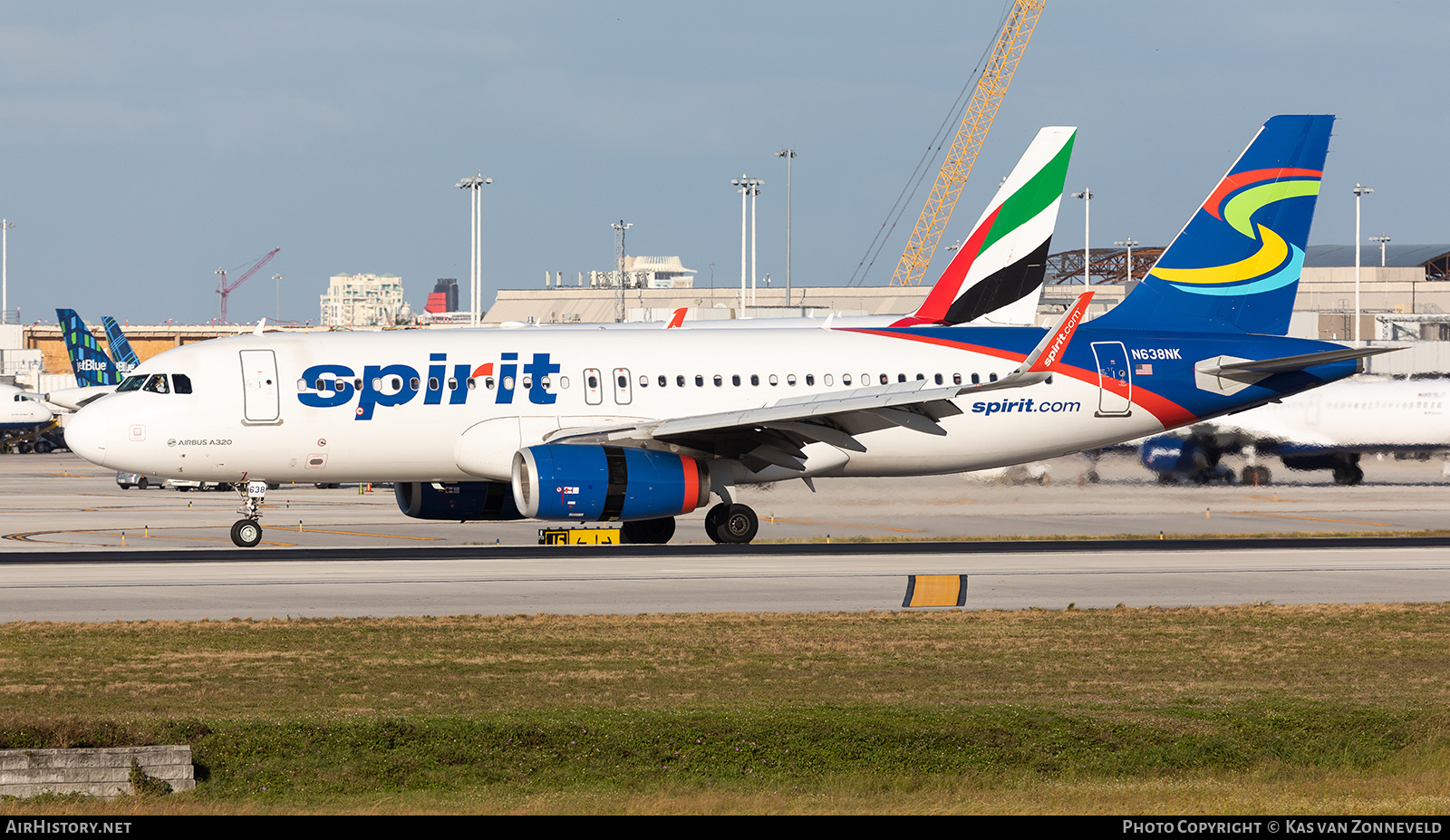 Aircraft Photo of N638NK | Airbus A320-232 | Spirit Airlines | AirHistory.net #352751