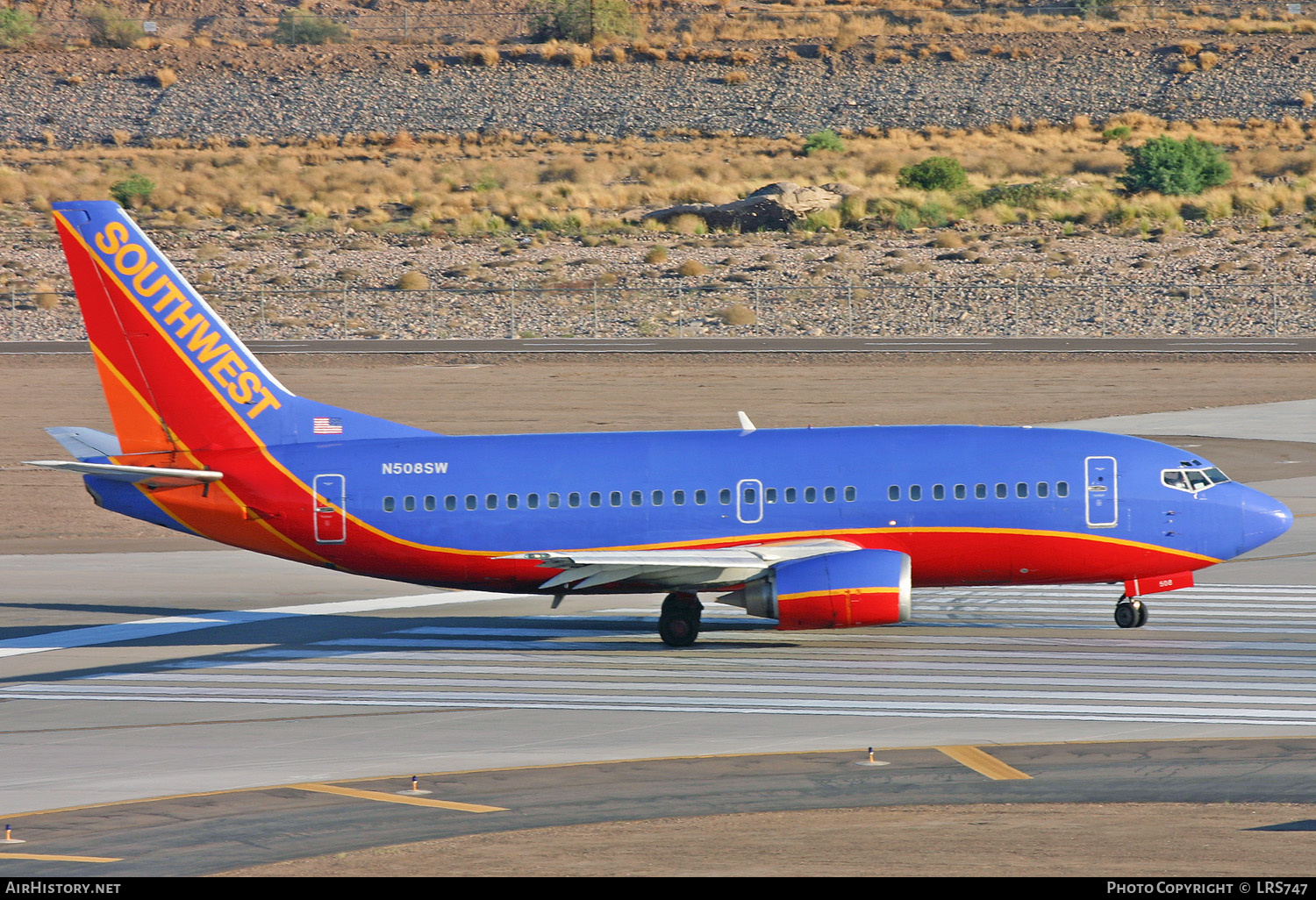 Aircraft Photo of N508SW | Boeing 737-5H4 | Southwest Airlines | AirHistory.net #352756
