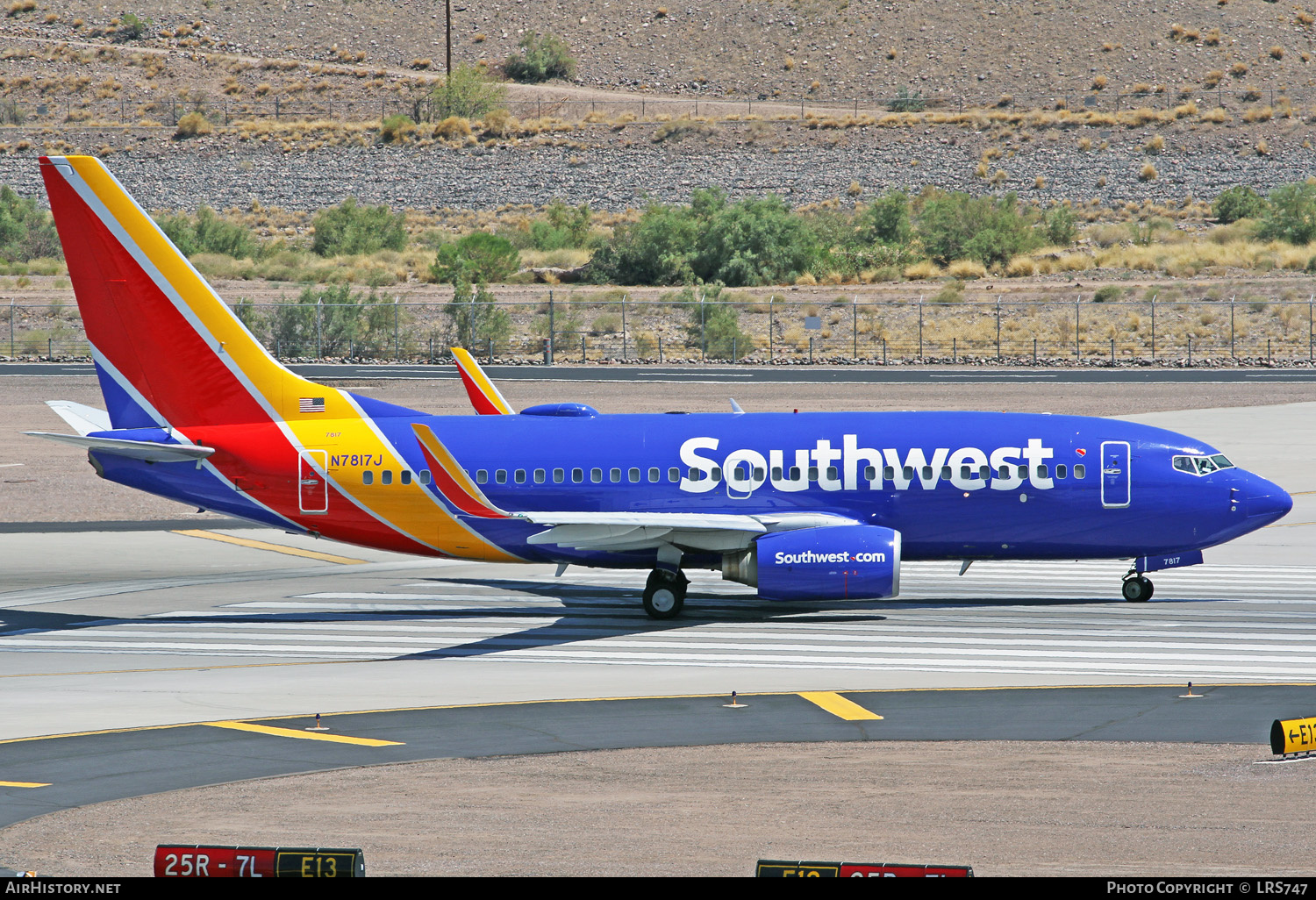 Aircraft Photo of N7817J | Boeing 737-7L9 | Southwest Airlines | AirHistory.net #352757