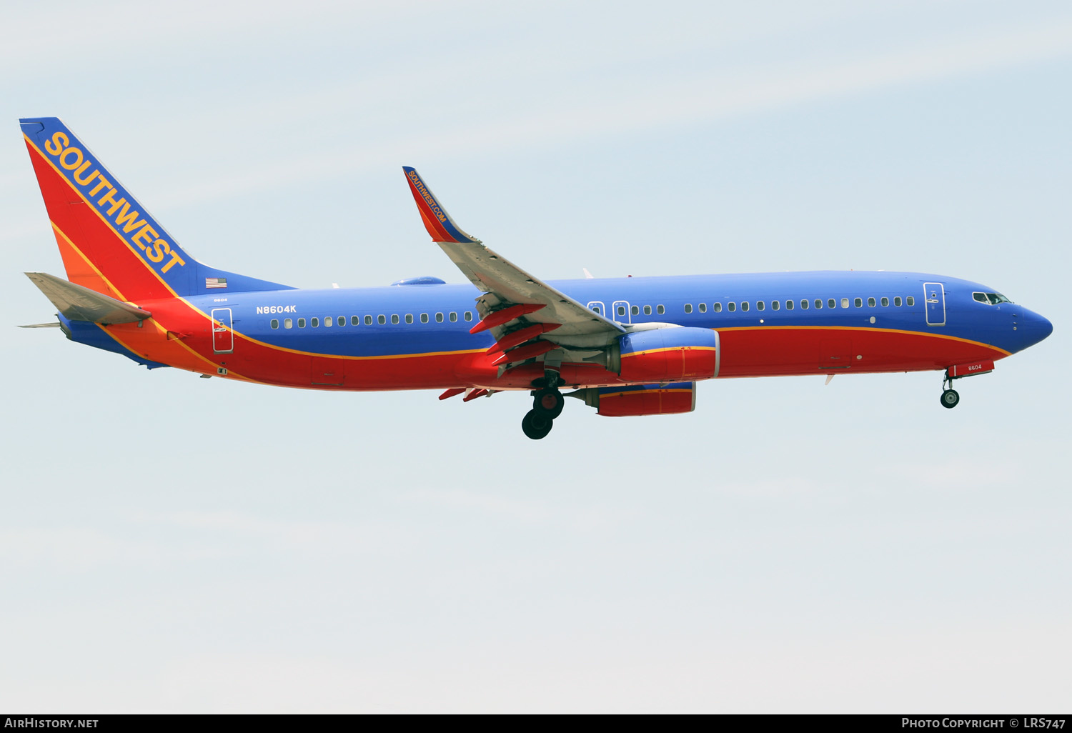 Aircraft Photo of N8604K | Boeing 737-8H4 | Southwest Airlines | AirHistory.net #352758