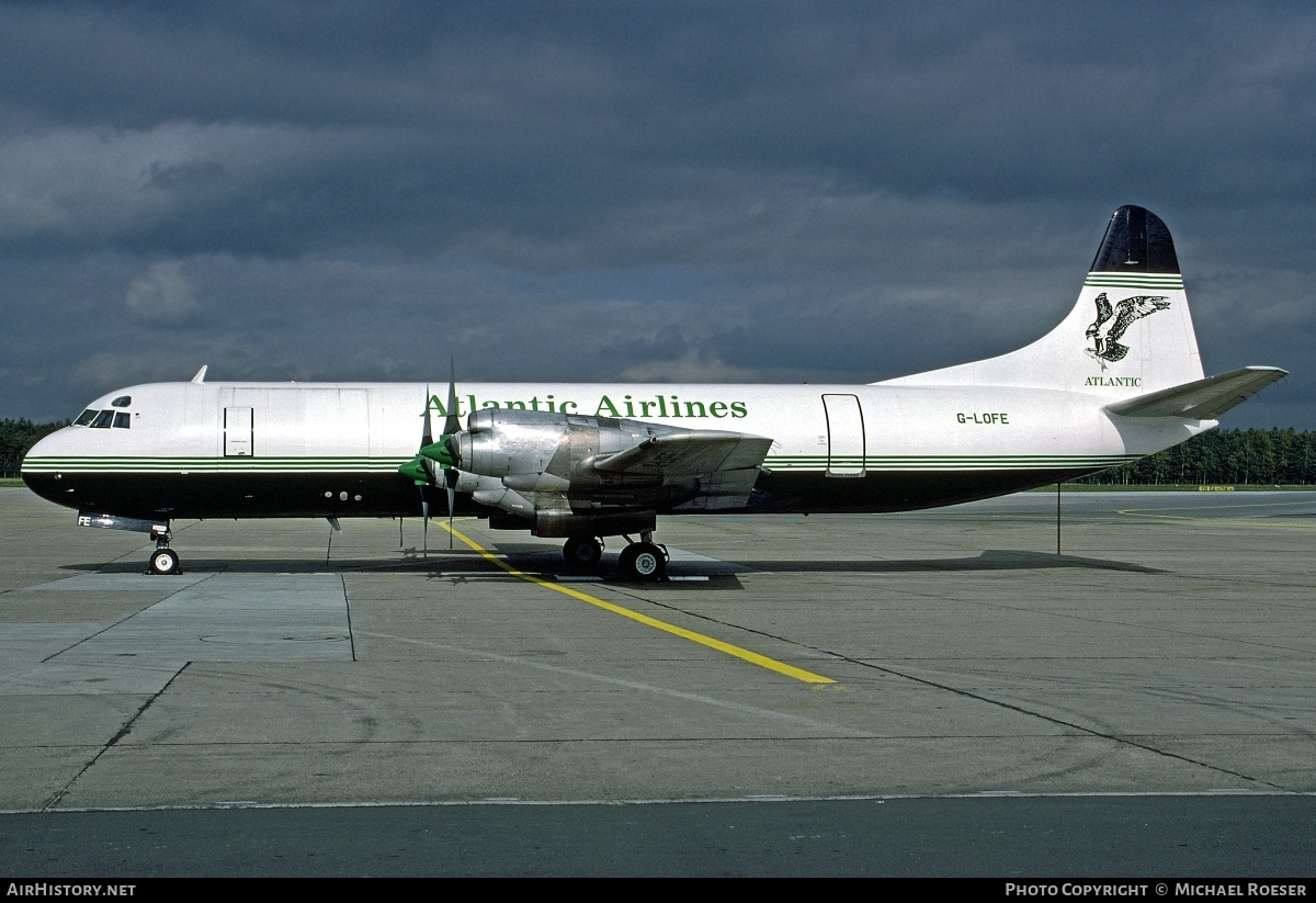 Aircraft Photo of G-LOFE | Lockheed L-188C(F) Electra | Atlantic Airlines | AirHistory.net #352805