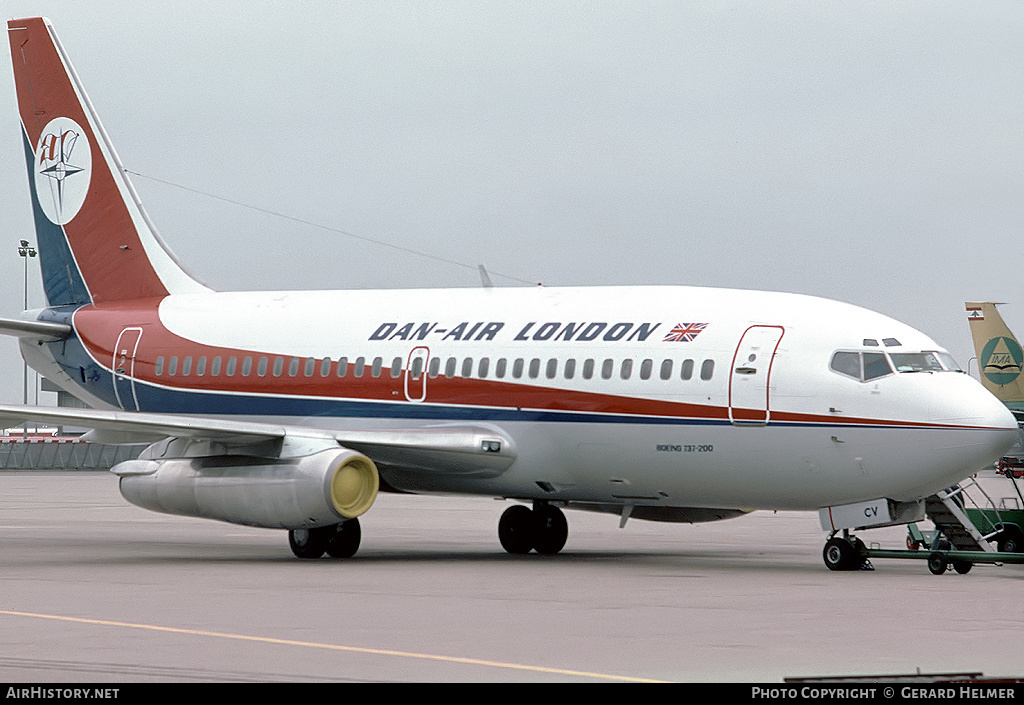 Aircraft Photo of G-BICV | Boeing 737-2L9/Adv | Dan-Air London | AirHistory.net #352830