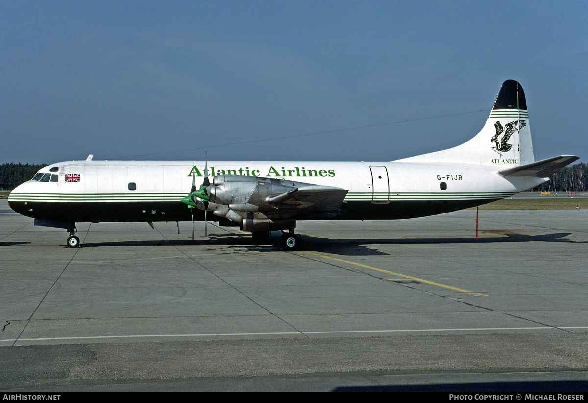 Aircraft Photo of G-FIJR | Lockheed L-188C(PF) Electra | Atlantic Airlines | AirHistory.net #352834