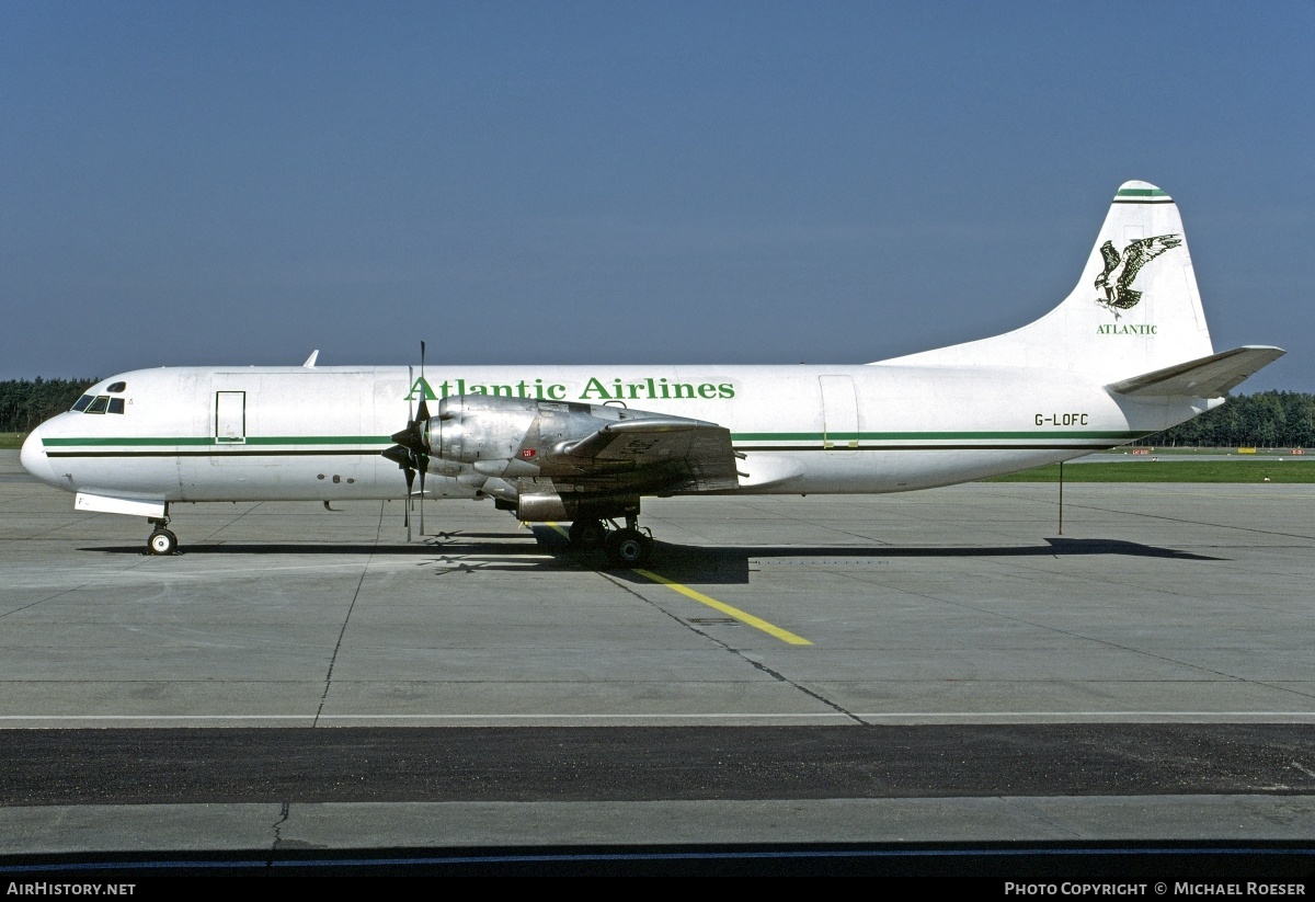 Aircraft Photo of G-LOFC | Lockheed L-188C(F) Electra | Atlantic Airlines | AirHistory.net #352844