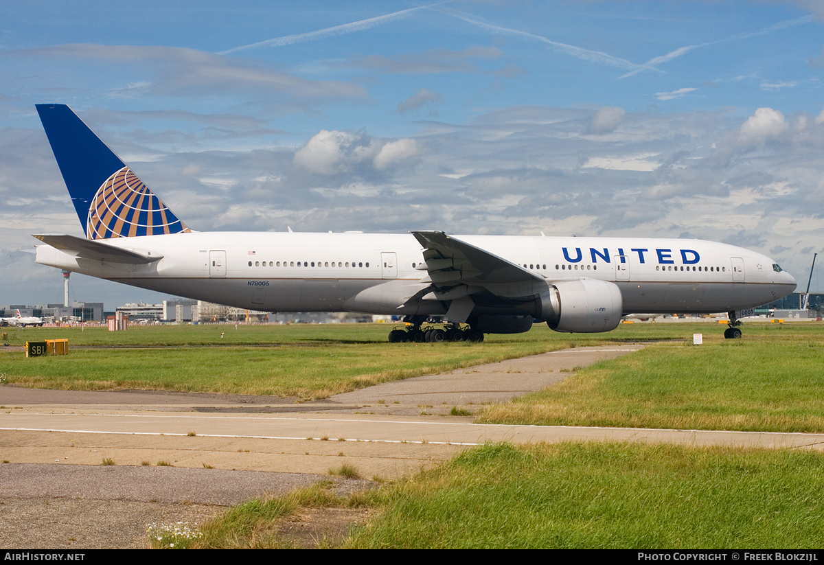 Aircraft Photo of N78005 | Boeing 777-224/ER | United Airlines | AirHistory.net #352861