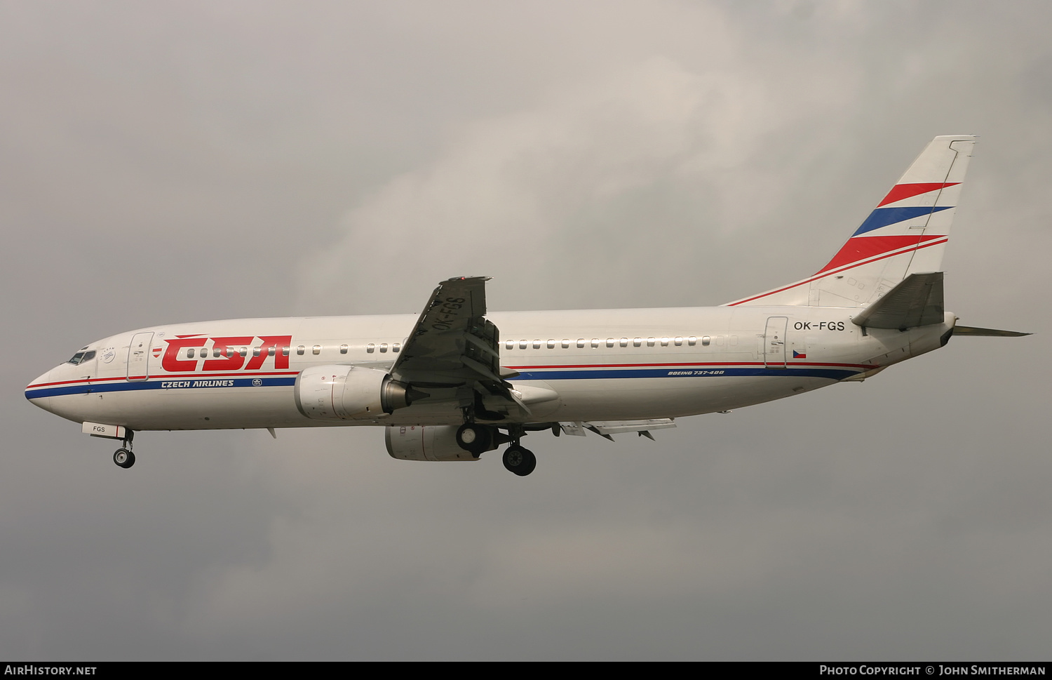 Aircraft Photo of OK-FGS | Boeing 737-45S | ČSA - Czech Airlines | AirHistory.net #352865