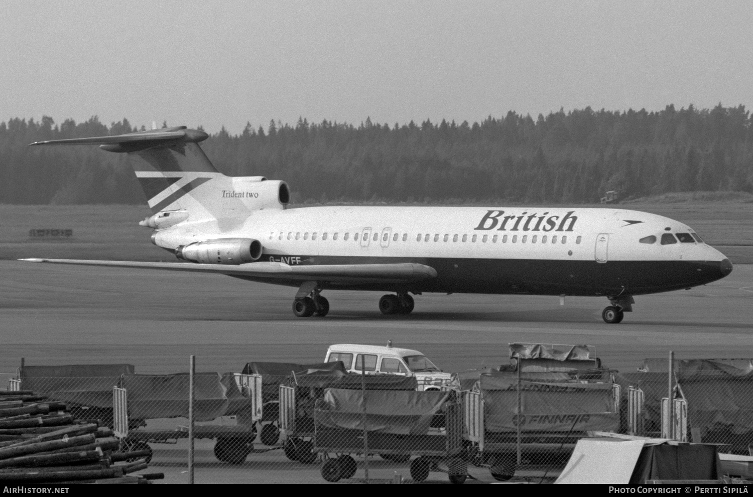 Aircraft Photo of G-AVFF | Hawker Siddeley HS-121 Trident 2E | British Airways | AirHistory.net #352899