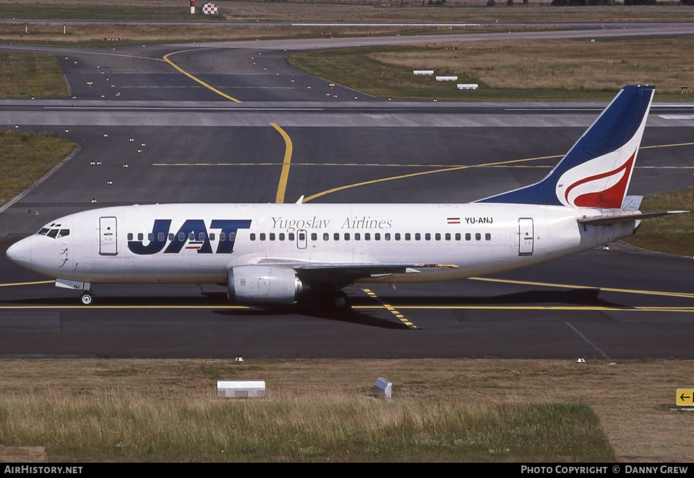 Aircraft Photo of YU-ANJ | Boeing 737-3H9 | JAT Yugoslav Airlines - Jugoslovenski Aerotransport | AirHistory.net #352927