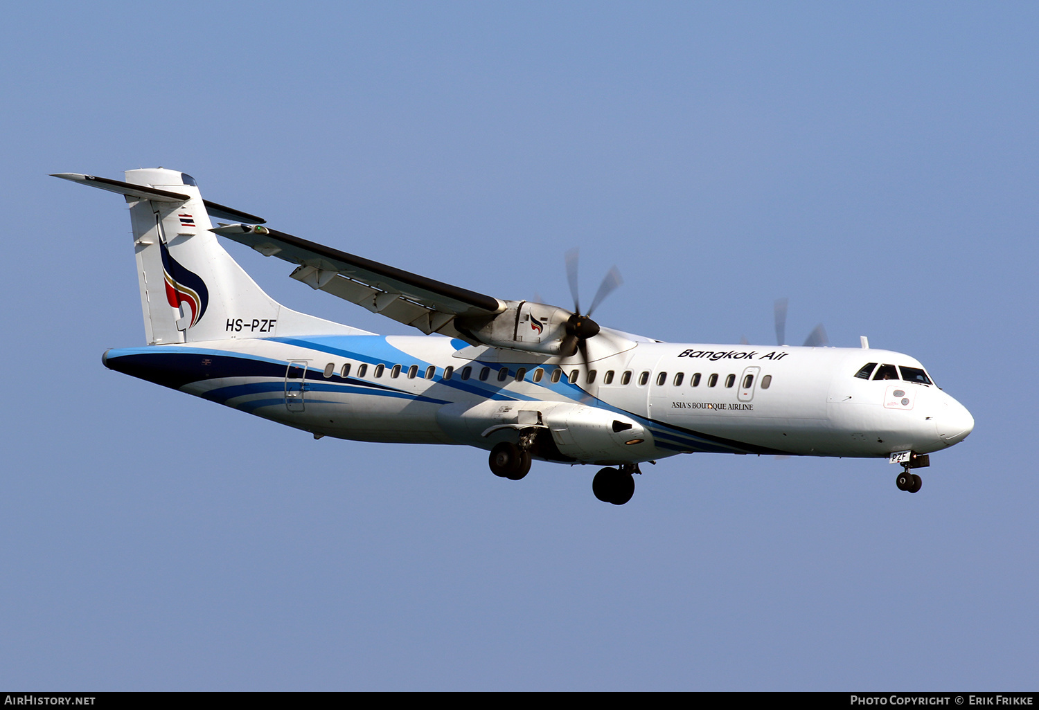 Aircraft Photo of HS-PZF | ATR ATR-72-600 (ATR-72-212A) | Bangkok Airways | AirHistory.net #352934