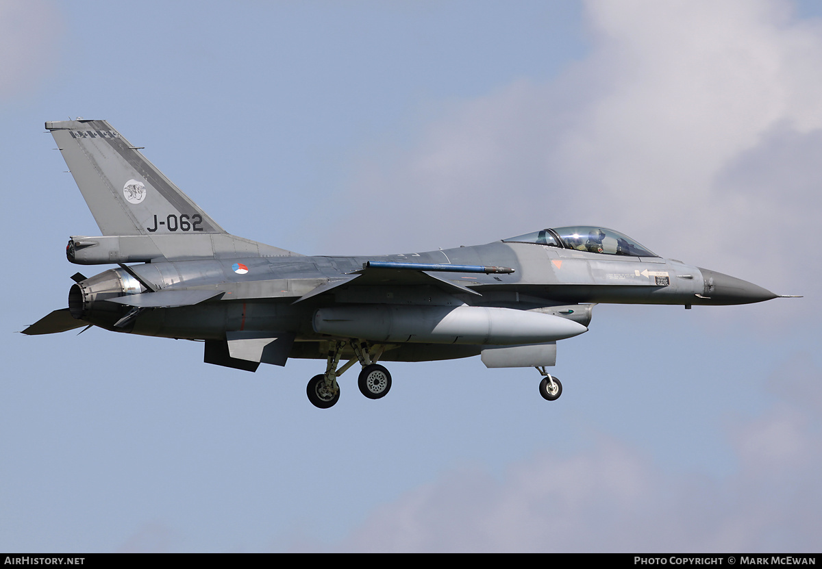 Aircraft Photo of J-062 | General Dynamics F-16AM Fighting Falcon | Netherlands - Air Force | AirHistory.net #352957
