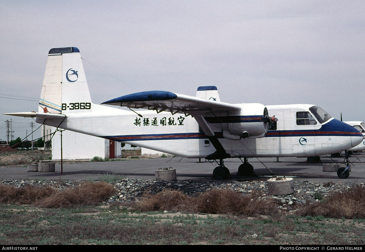 Aircraft Photo of B-3869 | Harbin Y11 | Xinjiang General Aviation | AirHistory.net #352982
