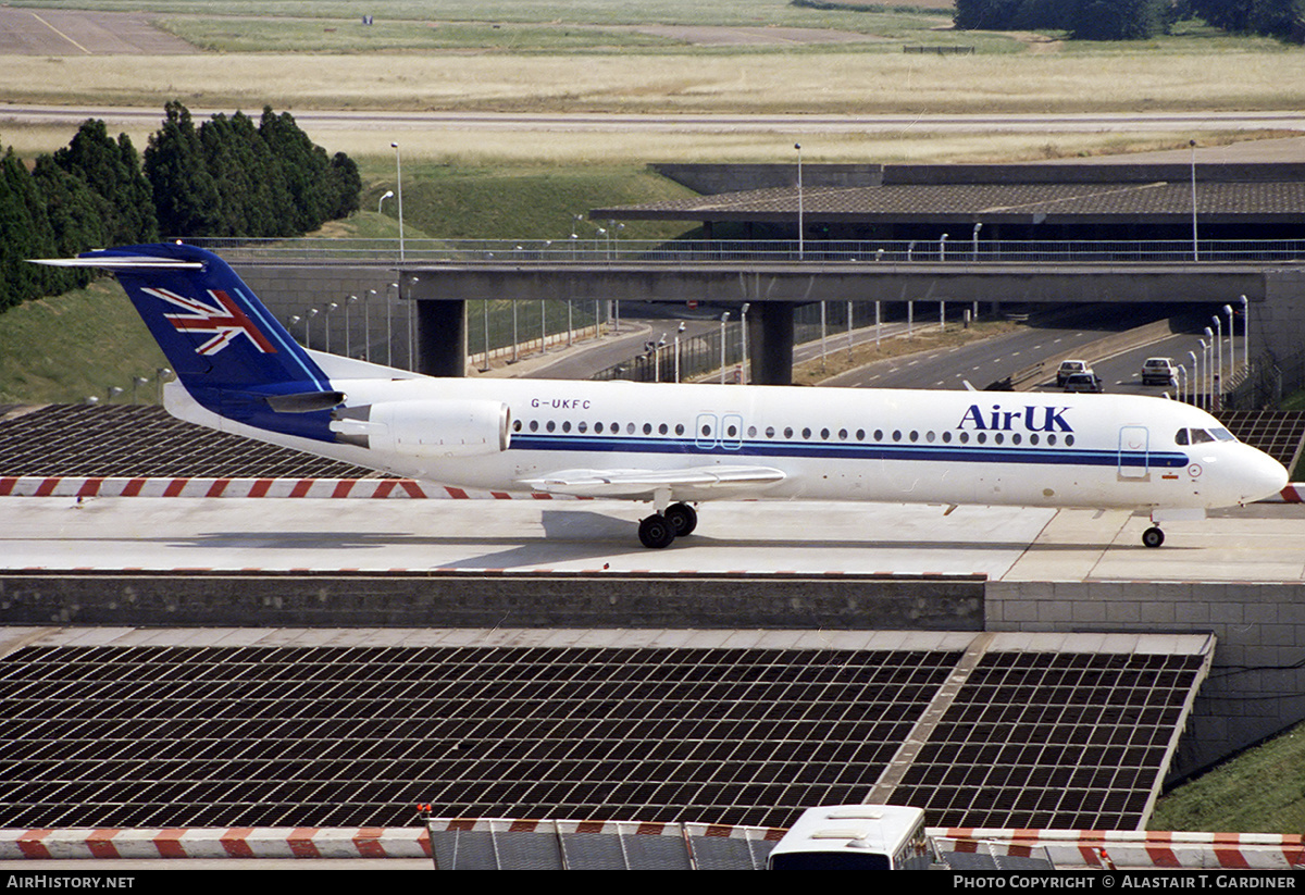 Aircraft Photo of G-UKFC | Fokker 100 (F28-0100) | Air UK | AirHistory.net #352983