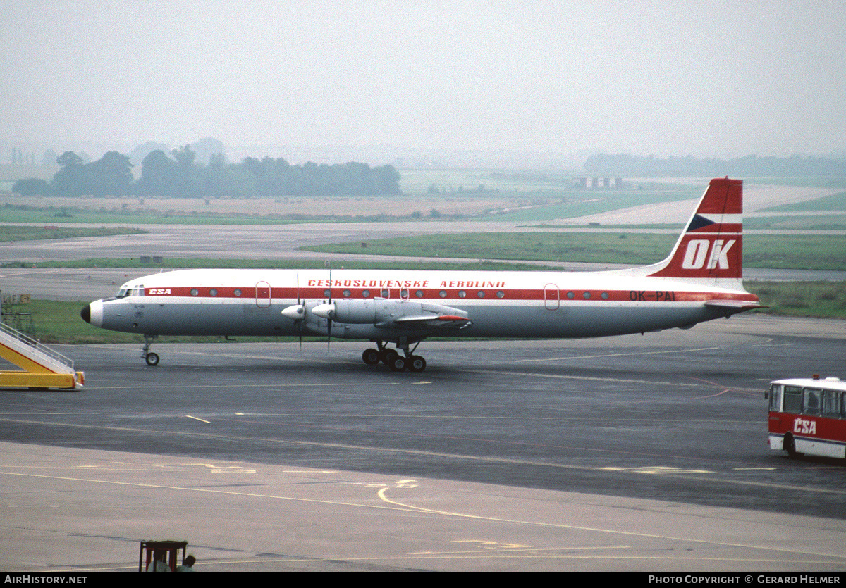 Aircraft Photo of OK-PAI | Ilyushin Il-18V | ČSA - Československé Aerolinie - Czechoslovak Airlines | AirHistory.net #352989