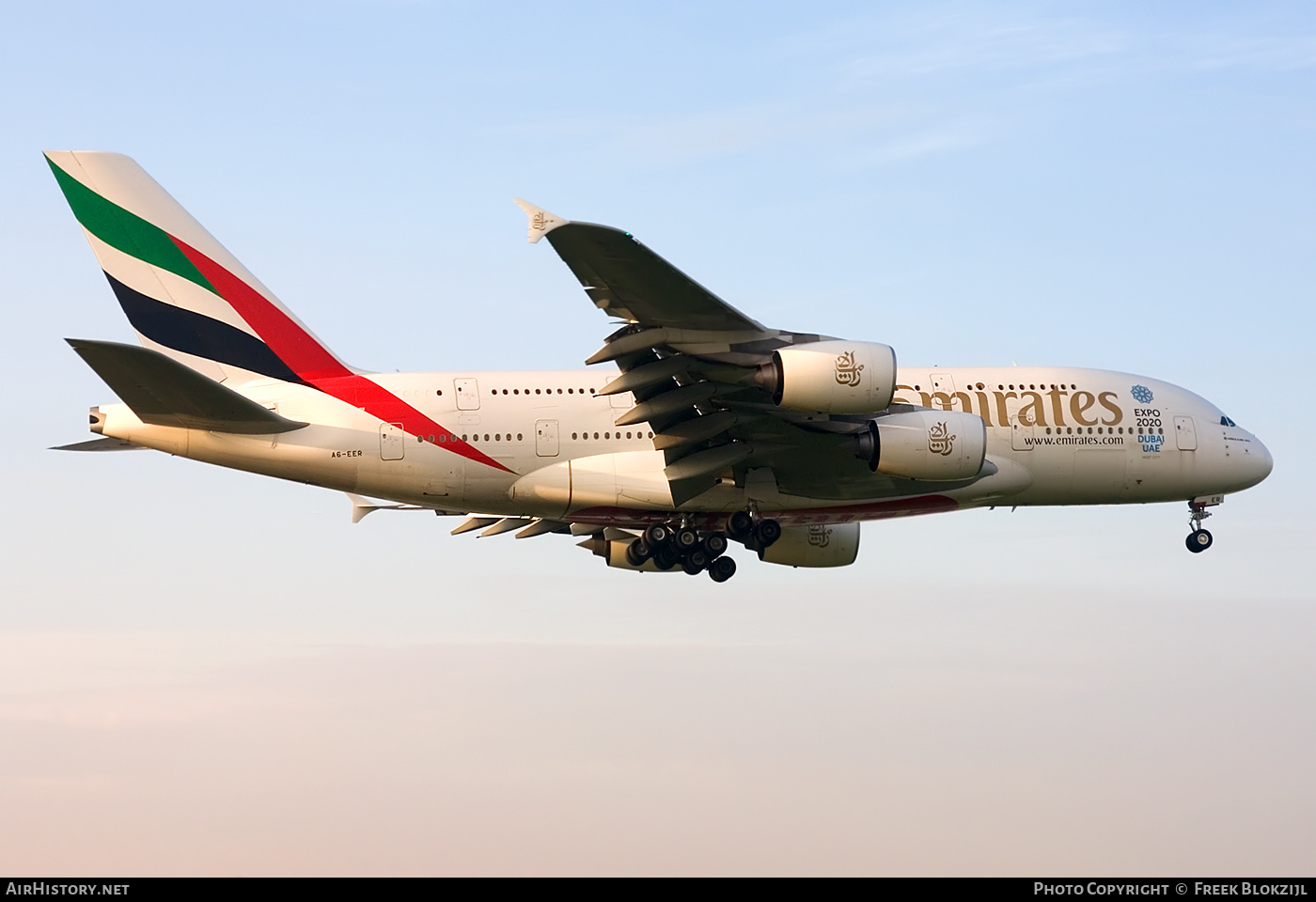 Aircraft Photo of A6-EER | Airbus A380-861 | Emirates | AirHistory.net #352991