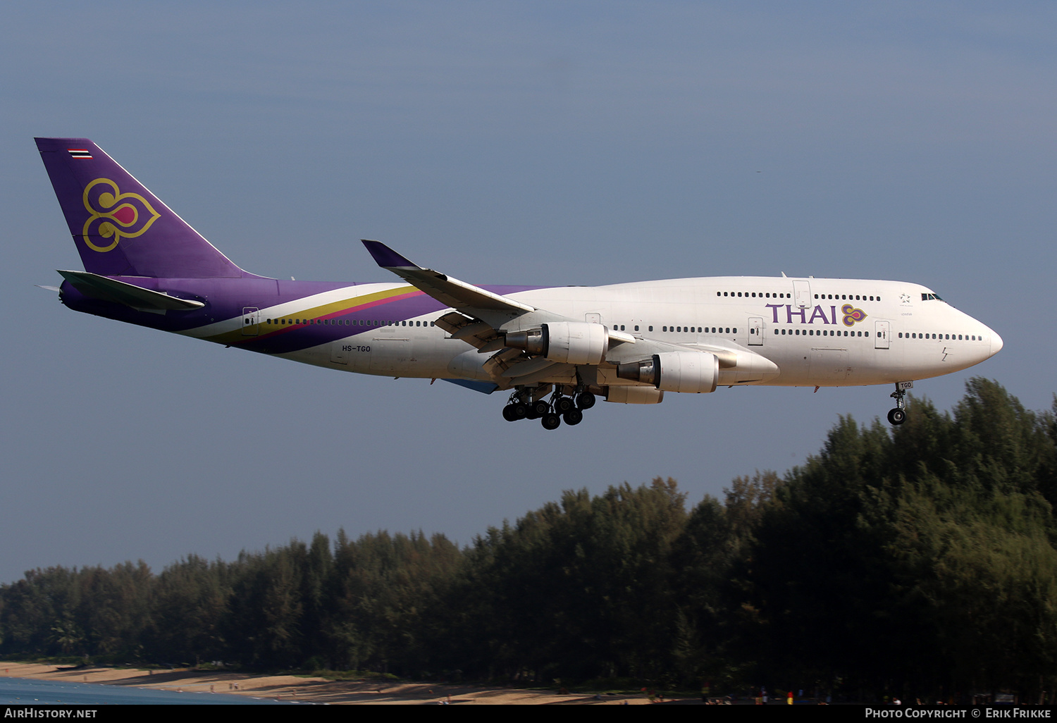 Aircraft Photo of HS-TGO | Boeing 747-4D7 | Thai Airways International | AirHistory.net #353044