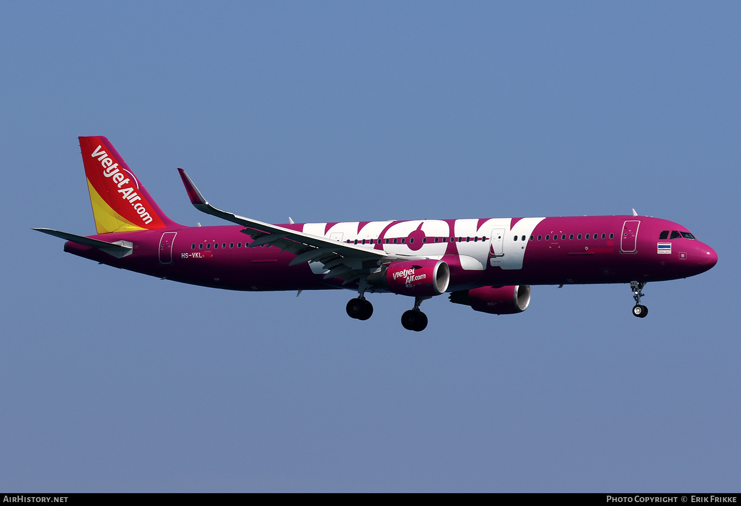 Aircraft Photo of HS-VKL | Airbus A321-211 | VietJet Air | AirHistory.net #353053