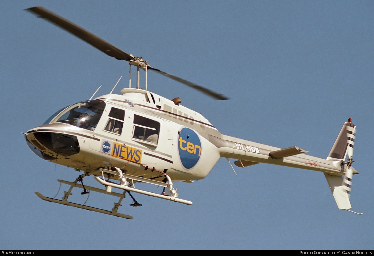 Aircraft Photo of VH-NDE | Bell 206B-3 JetRanger III | Channel Ten News | AirHistory.net #353091