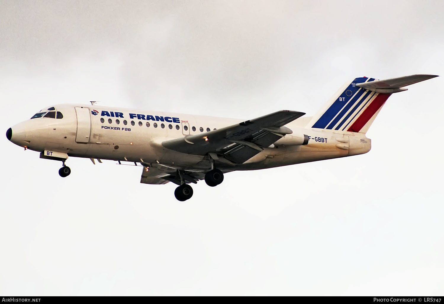 Aircraft Photo of F-GBBT | Fokker F28-1000 Fellowship | Air France | AirHistory.net #353142