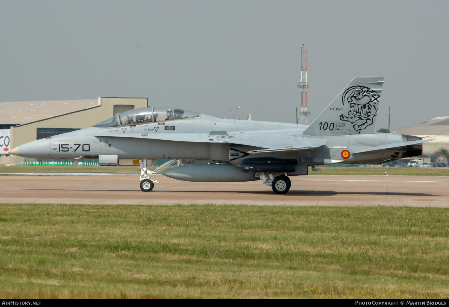 Aircraft Photo of CE15-01 | McDonnell Douglas EF-18B Hornet | Spain - Air Force | AirHistory.net #353154