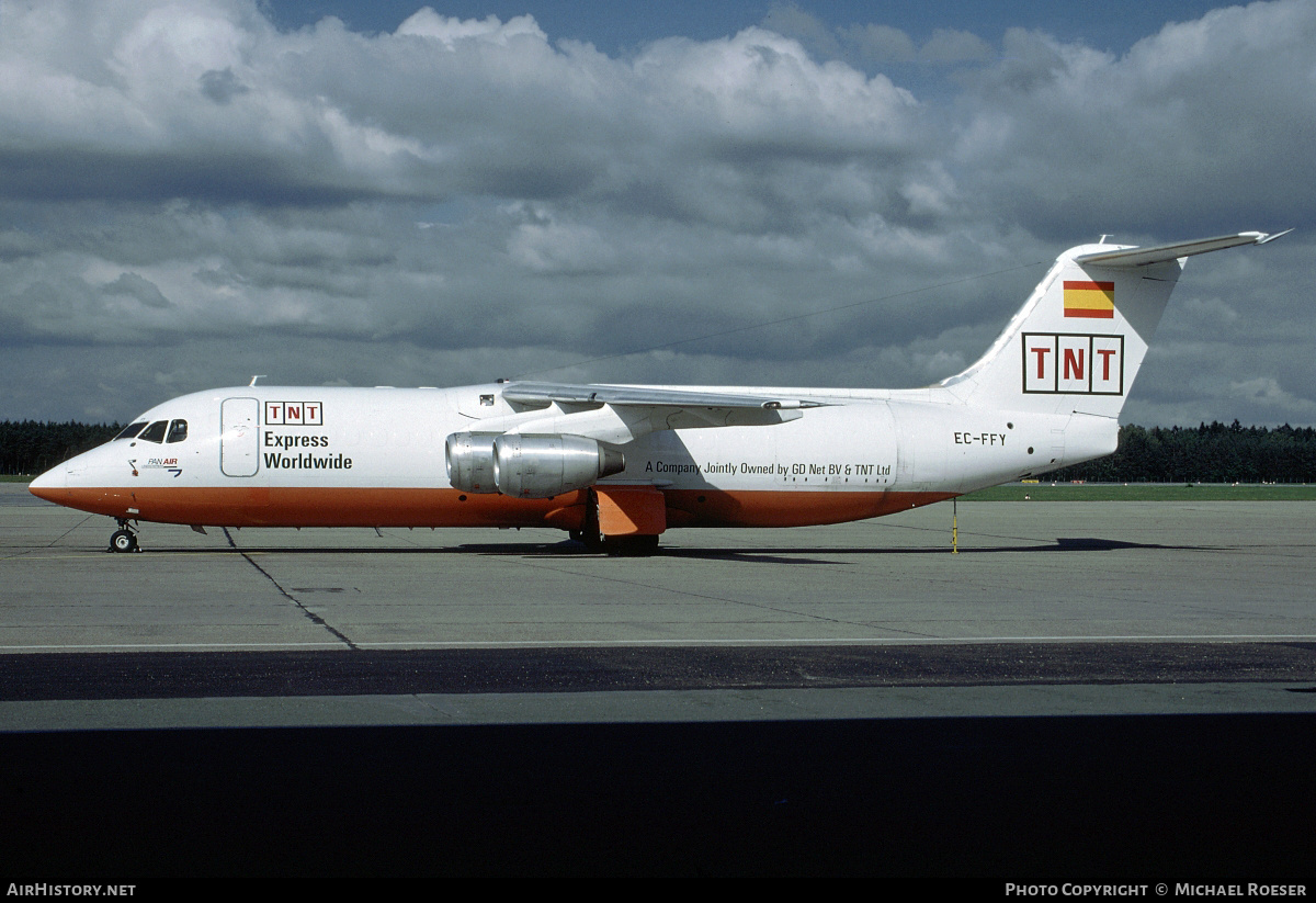 Aircraft Photo of EC-FFY | British Aerospace BAe-146-300QT Quiet Trader | TNT Express | AirHistory.net #353174