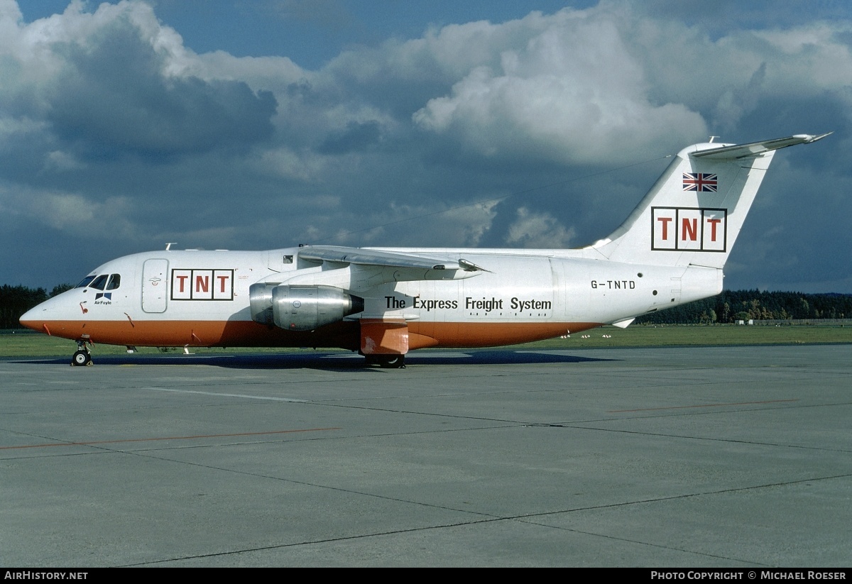 Aircraft Photo of G-TNTD | British Aerospace BAe-146-200QT Quiet Trader | TNT Express | AirHistory.net #353218