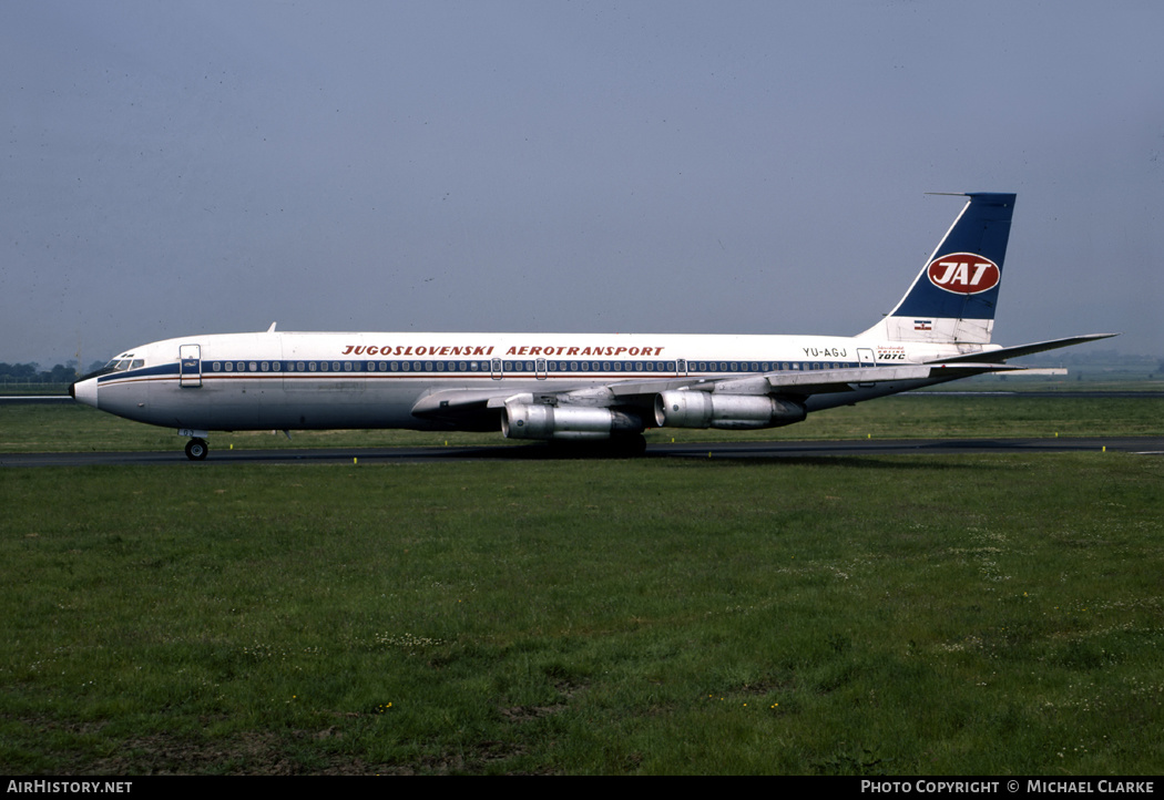 Aircraft Photo of YU-AGJ | Boeing 707-351C | JAT Yugoslav Airlines - Jugoslovenski Aerotransport | AirHistory.net #353243