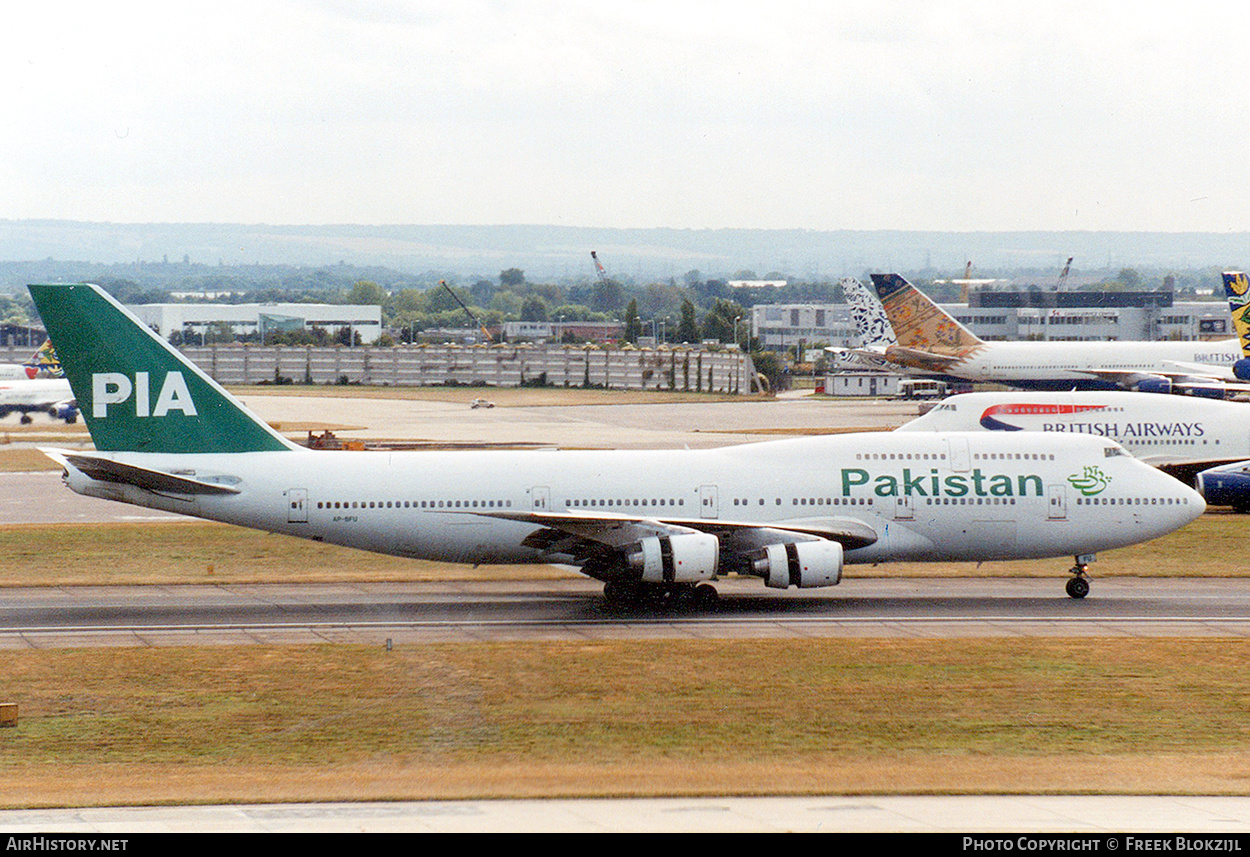Aircraft Photo of AP-BFU | Boeing 747-367 | Pakistan International Airlines - PIA | AirHistory.net #353264