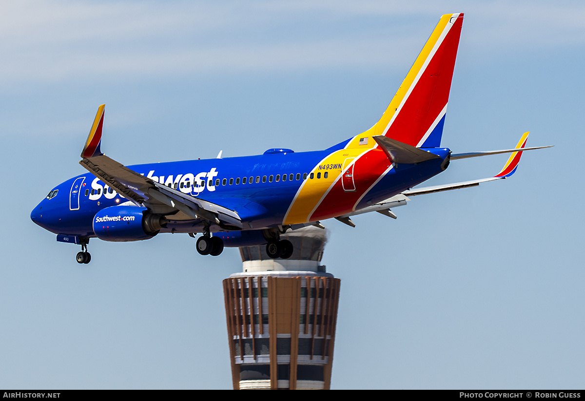 Aircraft Photo of N493WN | Boeing 737-7H4 | Southwest Airlines | AirHistory.net #353275